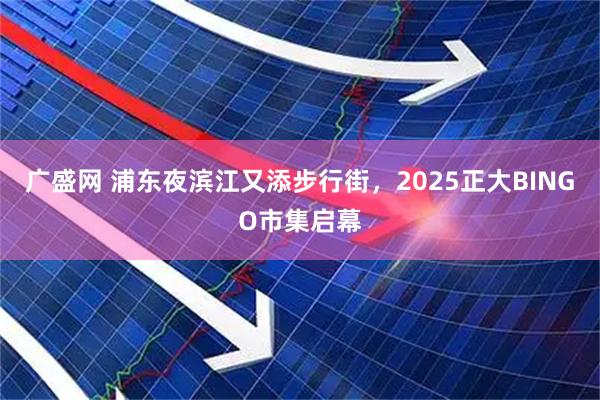 广盛网 浦东夜滨江又添步行街，2025正大BINGO市集启幕